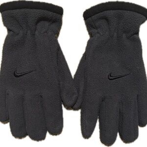 Nike Boys Charcoal Fleece Gloves
